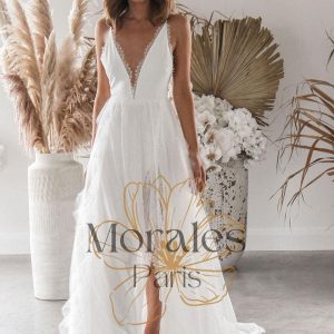 Robe De Graduation Bohème Blanche