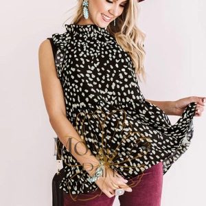 Blouse Bohème Chic Léopard