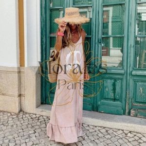 Robe Longue Rose Hippie