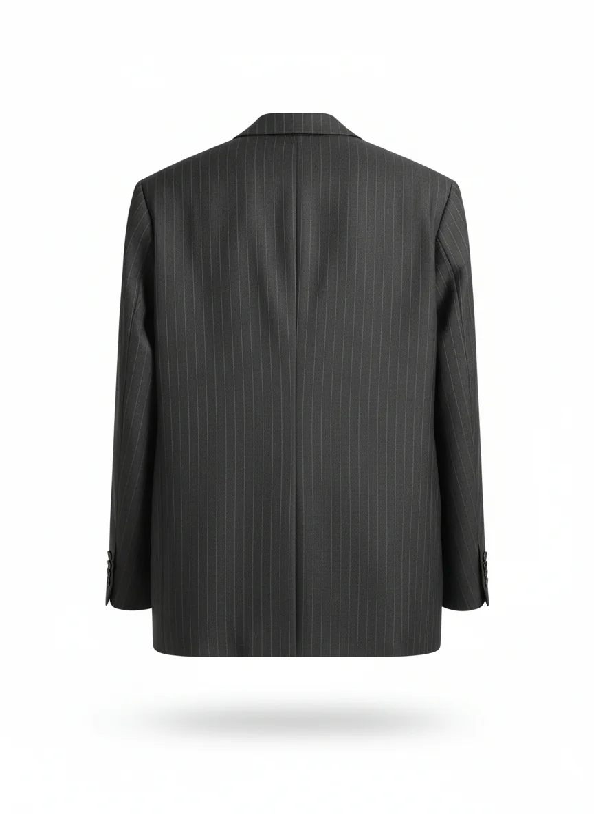 Blazer Veste Noir Rayée – Image 4