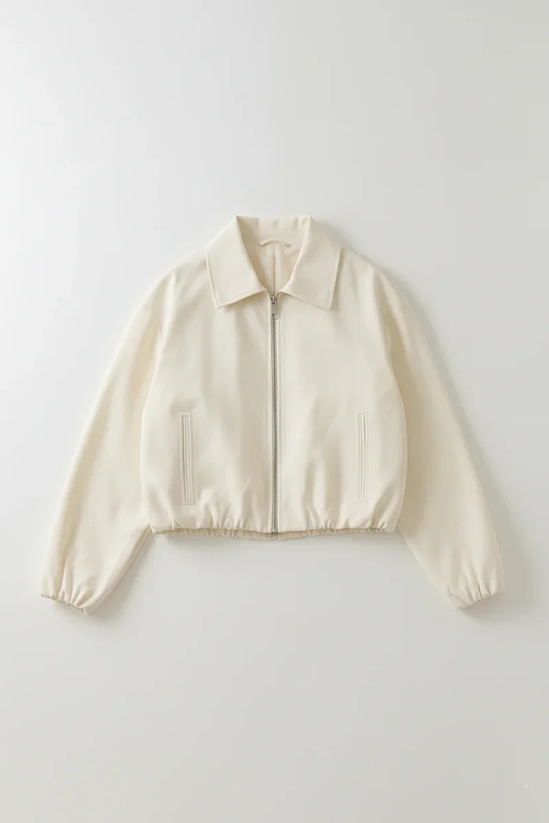 Bomber Crème Zippé – Image 3