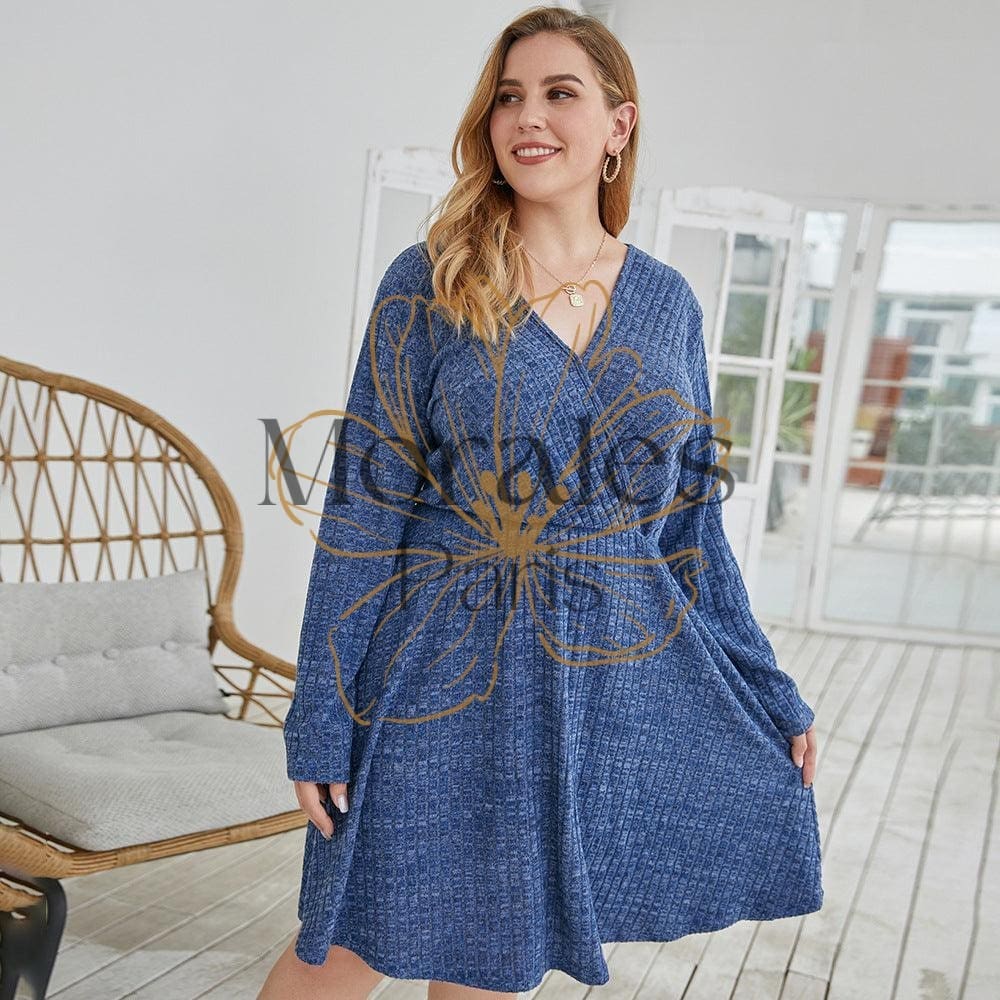 Robe Bohème Grise Automne – Image 9