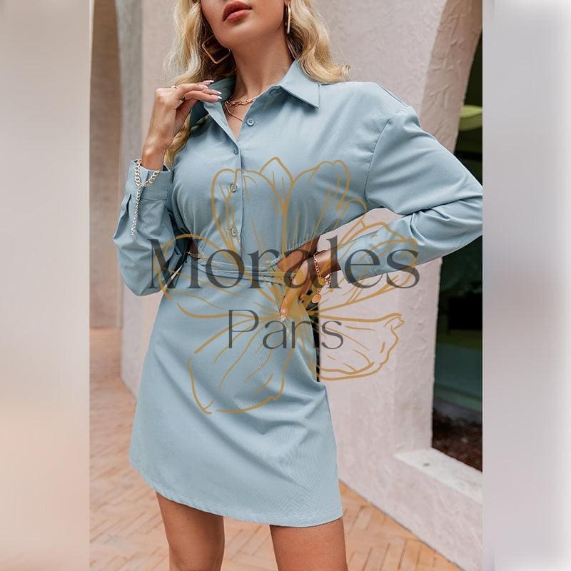 Mini Robe Bleue Vintage - Image 6