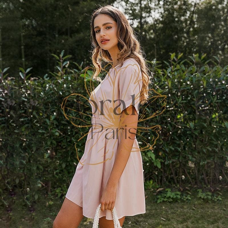 Robe Bohème Rose Poussière – Image 5