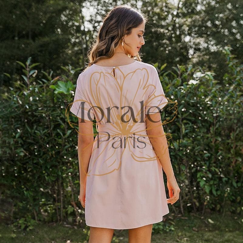 Robe Bohème Rose Poussière – Image 6