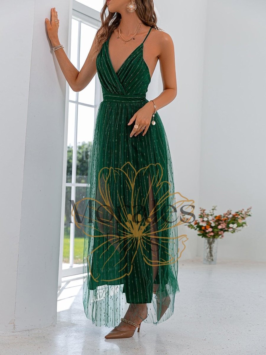 Robe De Cérémonie Vert Laque – Image 7