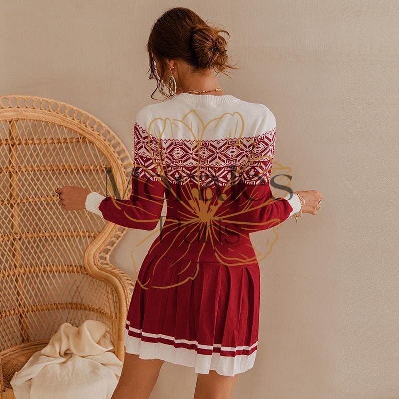 Robe Courte Plissée De Noël – Image 6