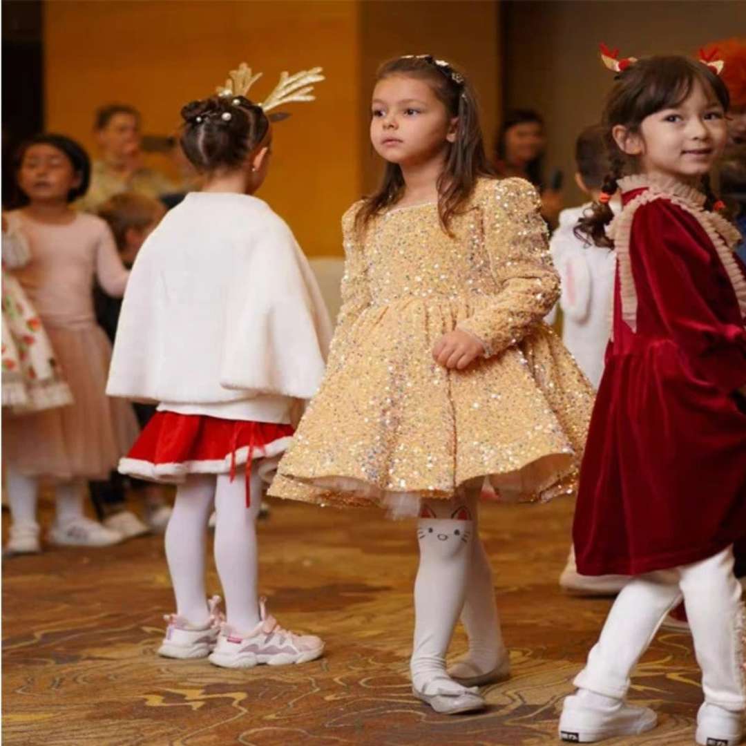 Robe de Cérémonie Fille paillettes - Image 3