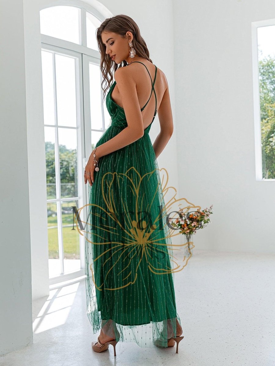 Robe De Cérémonie Vert Laque – Image 8