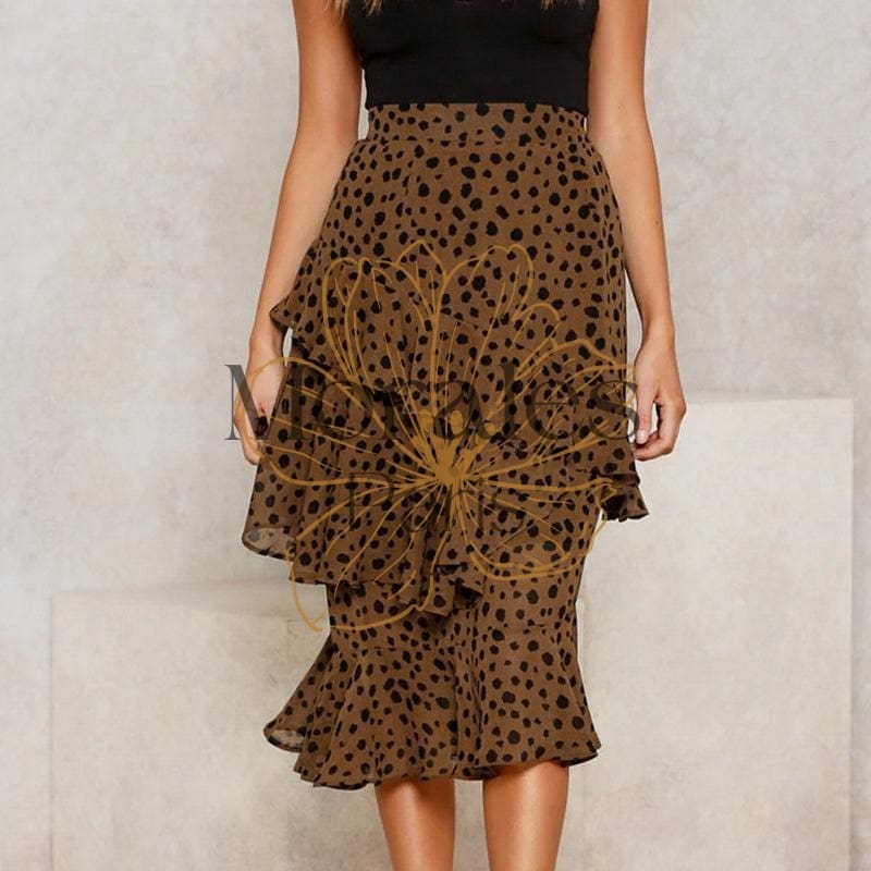 Jupe À Volants Assymétrique Style Bohème – Image 7