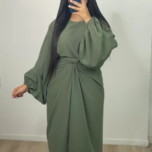 Abaya Noeud Zay Kaki