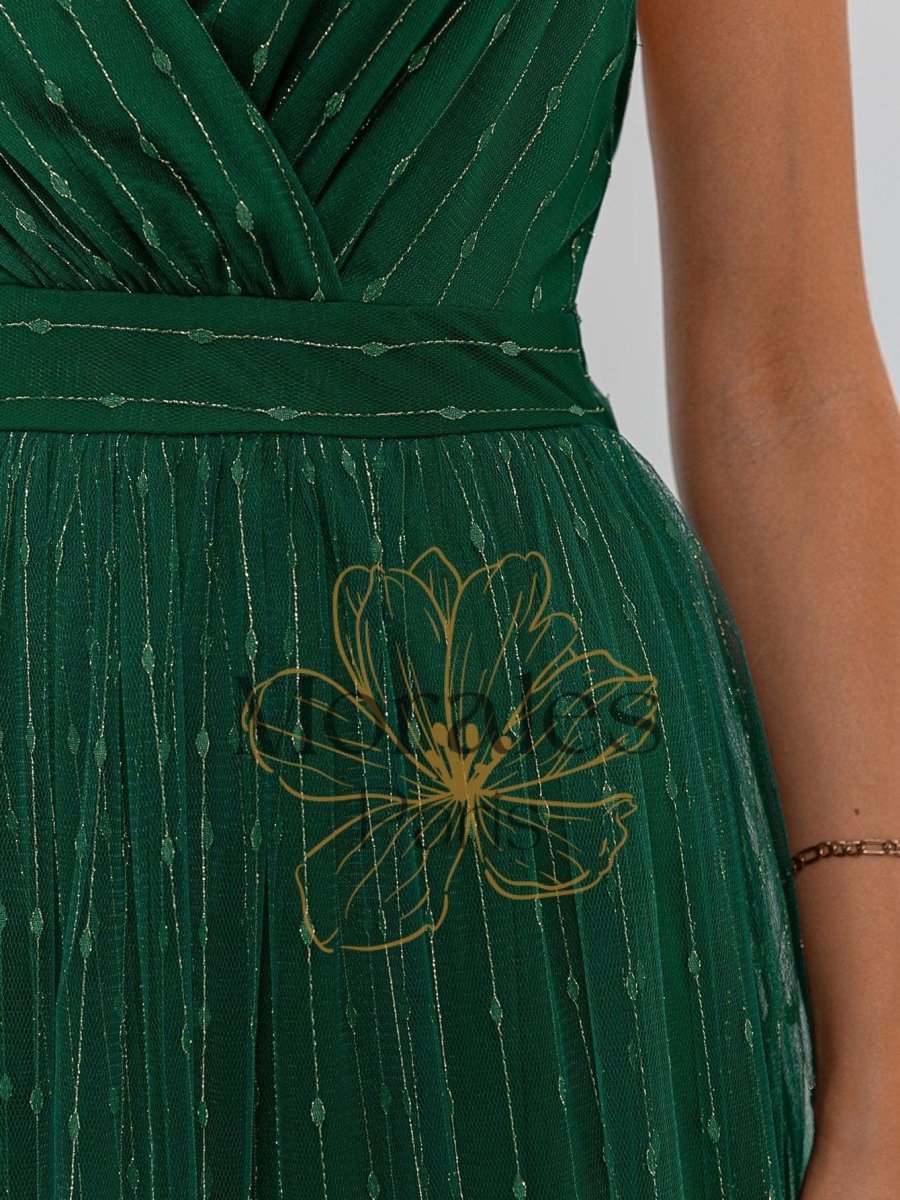 Robe De Cérémonie Vert Laque – Image 9