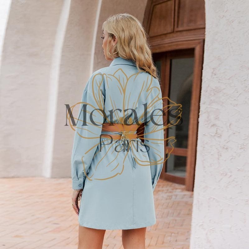 Mini Robe Bleue Vintage - Image 9