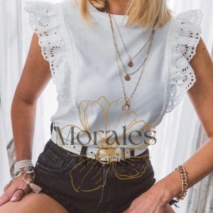 Blouse Bohème Blanche Cotton