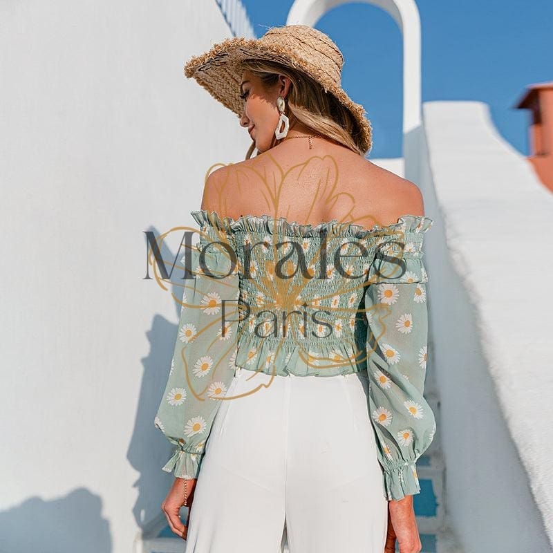 Blouse Bohème Style Bardot – Image 8