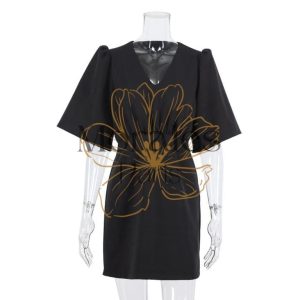 Robe Courte Bohème Chic Noire