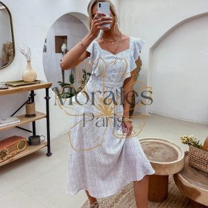 Robe De Campagne Blanche Simple