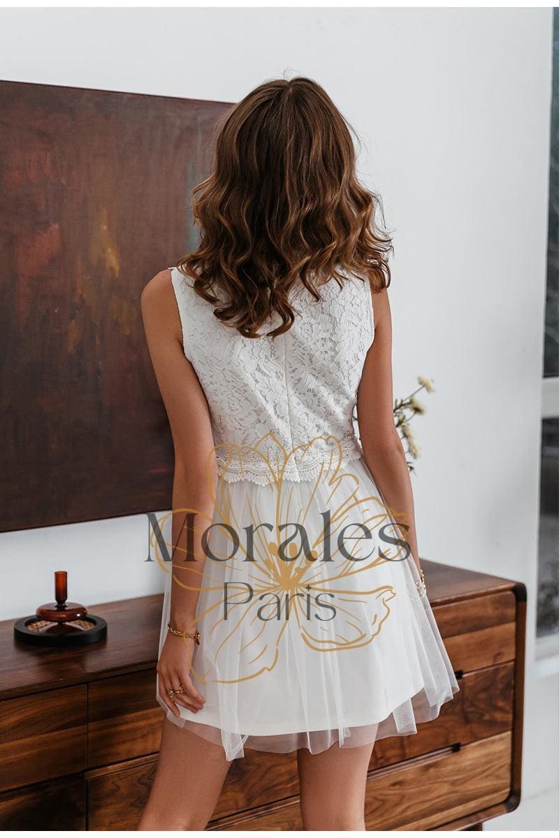 Robe Bohème En Dentelle Blanche – Image 7