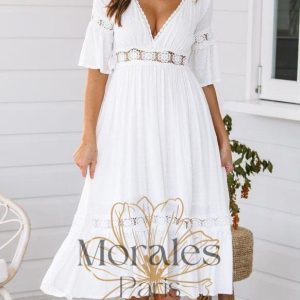 Robe Bohème Blanche Maxy