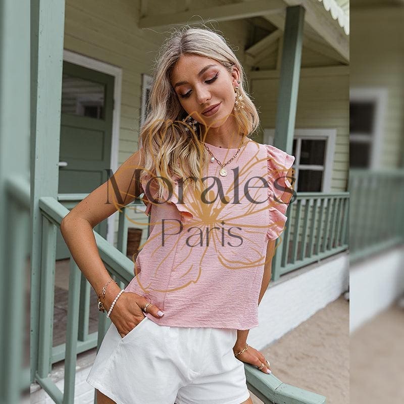 Blouse Chic Manches Volantées – Image 5
