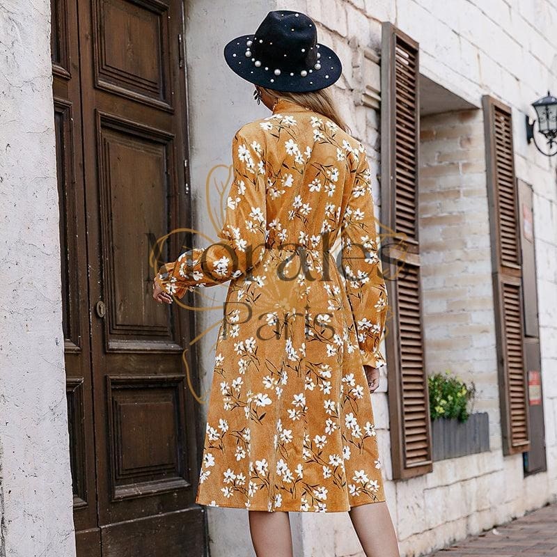 Robe Bohème Chic Jaune – Image 9