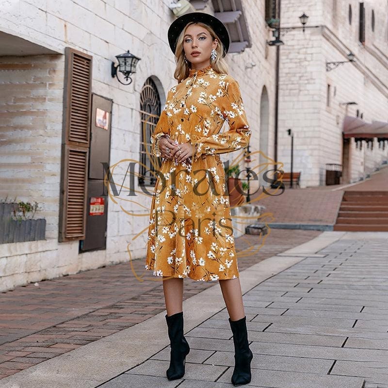 Robe Bohème Chic Jaune – Image 2