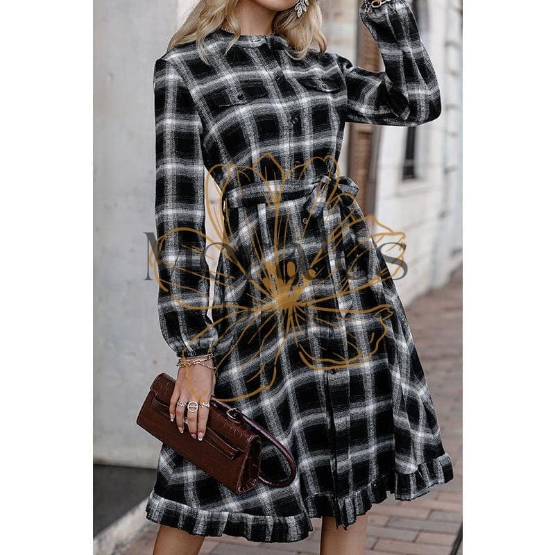 Robe Bohème Noire Hiver – Image 6