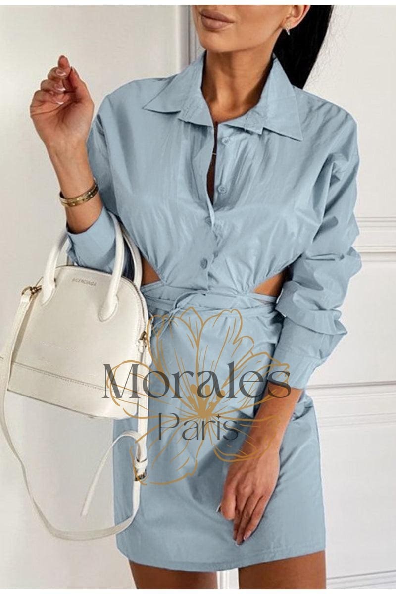 Mini Robe Bleue Vintage - Image 3