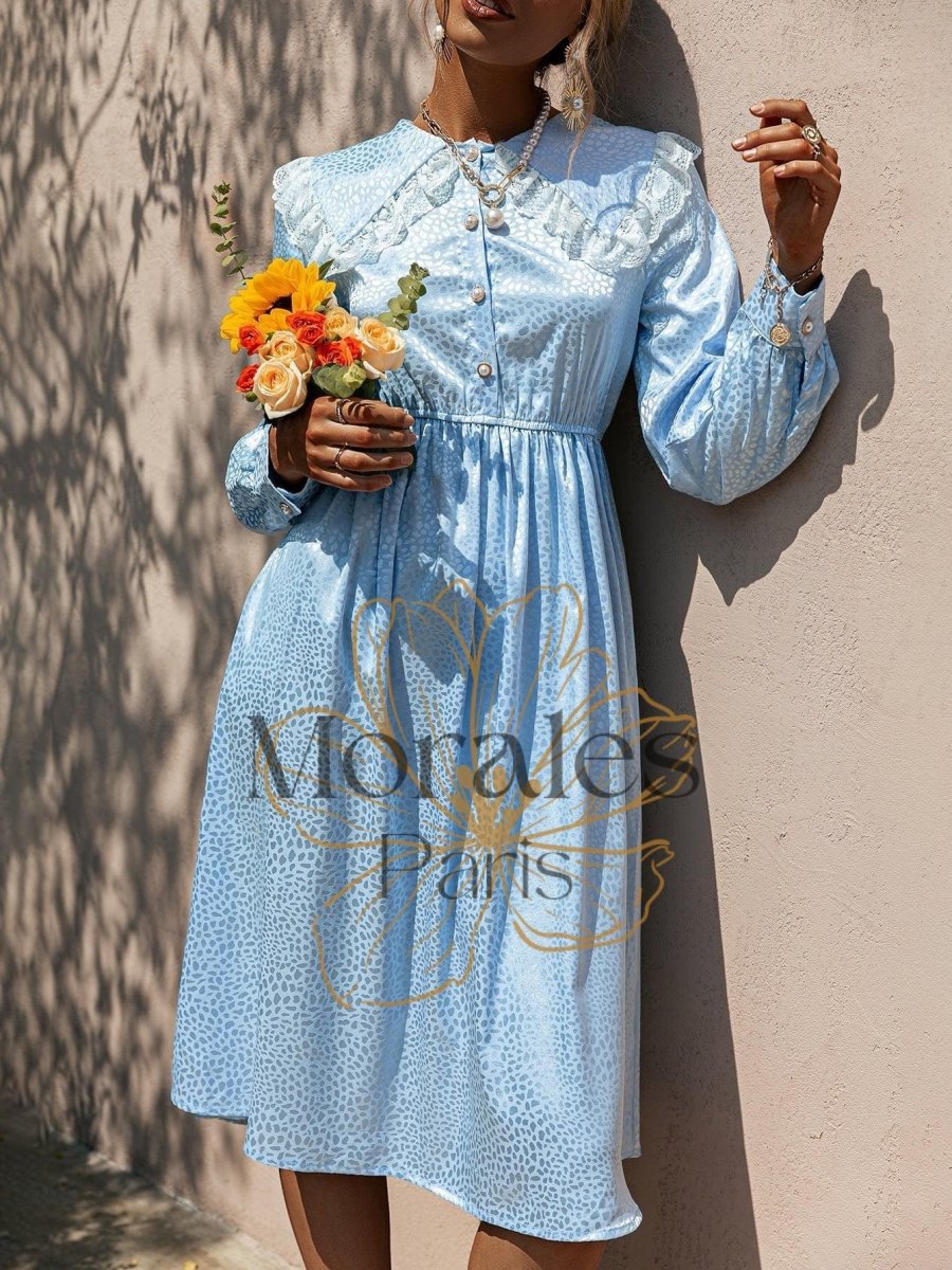 Robe Bohème Bleu Bébé - Image 2