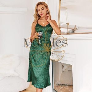 Robe Bohème Verte Sexy Et Dos Nu