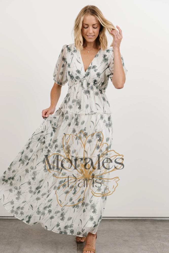 Robe Bohème Blanche Fluide - Image 5