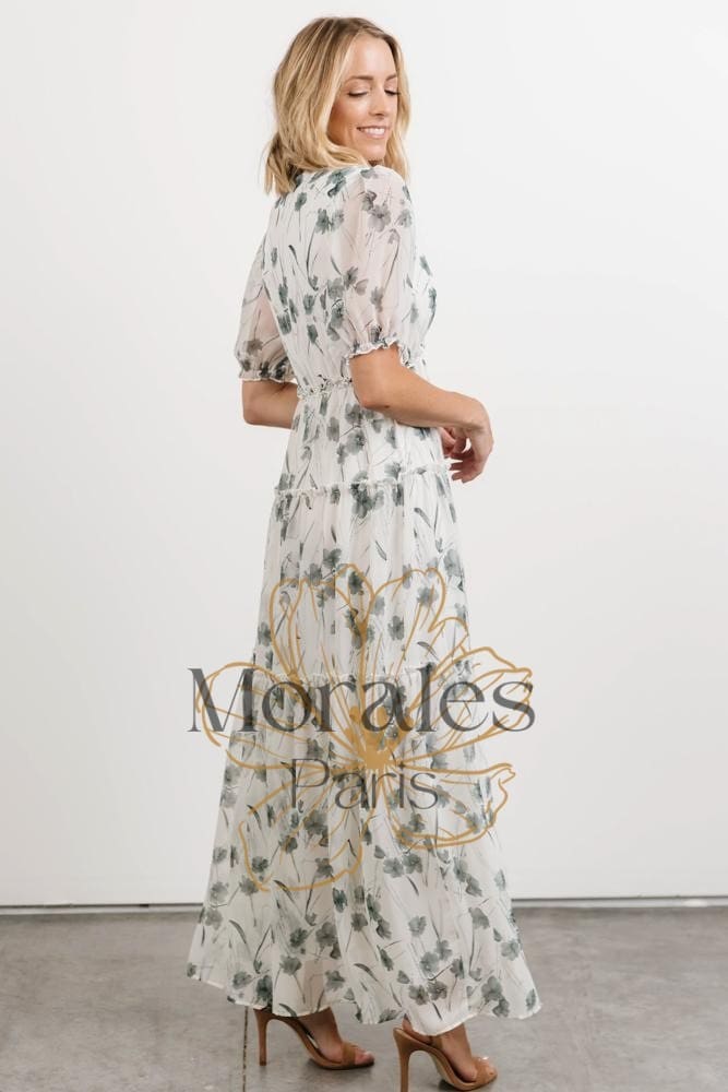 Robe Bohème Blanche Fluide - Image 6