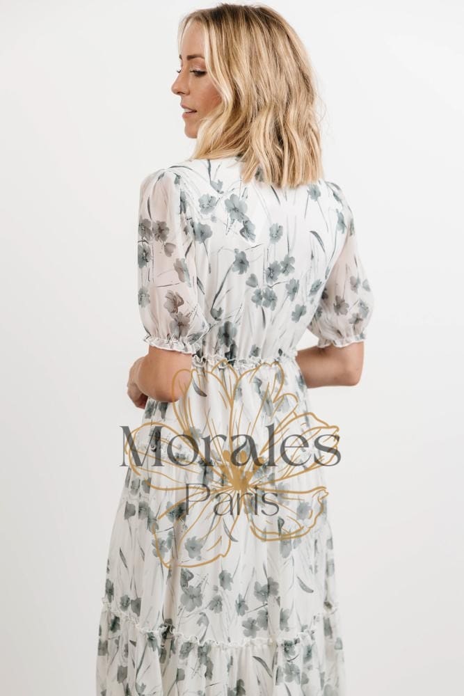 Robe Bohème Blanche Fluide - Image 8