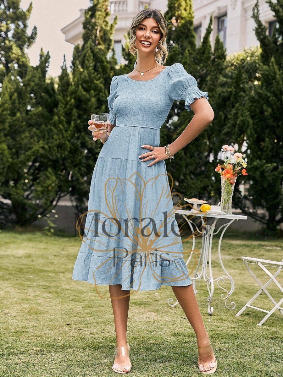 Robe Bohème Bleu Clair – Image 7