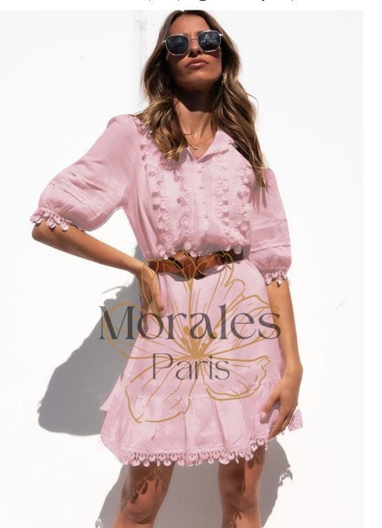 Mini Robe De Plage Blanche - Image 2