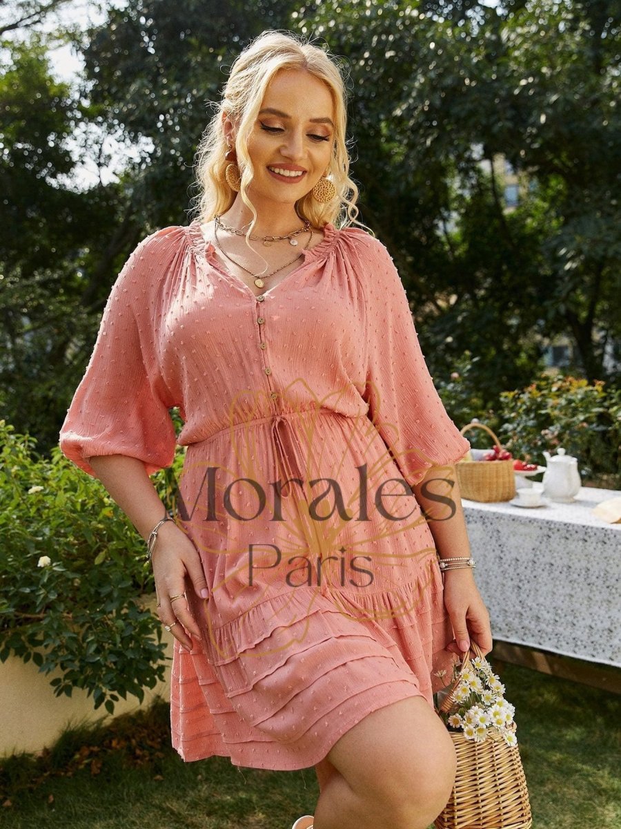 Robe Courte De Printemps En Rose – Image 5