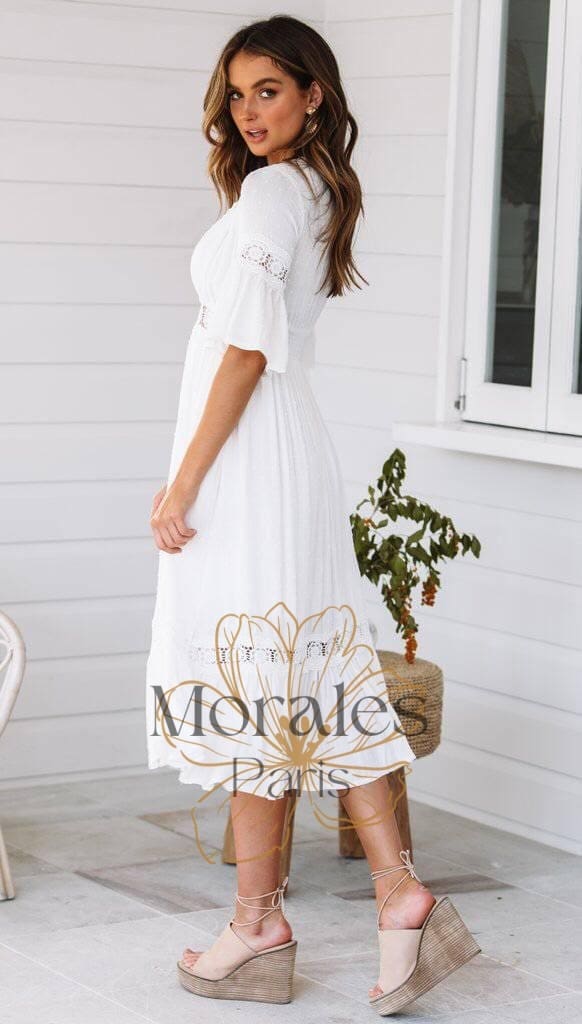 Robe Bohème Blanche Maxy – Image 5