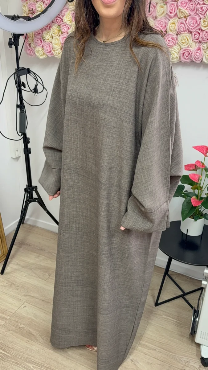 Abaya Nini Taupe - Image 3