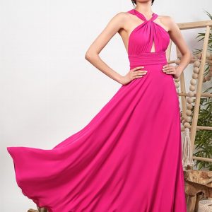 Robe longue Fuschia Sonia Peña Taille 38