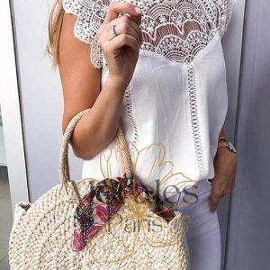 Blouse Blanche Dentelle Bohème