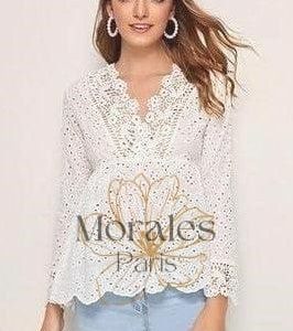 Blouse blanche hippie chic