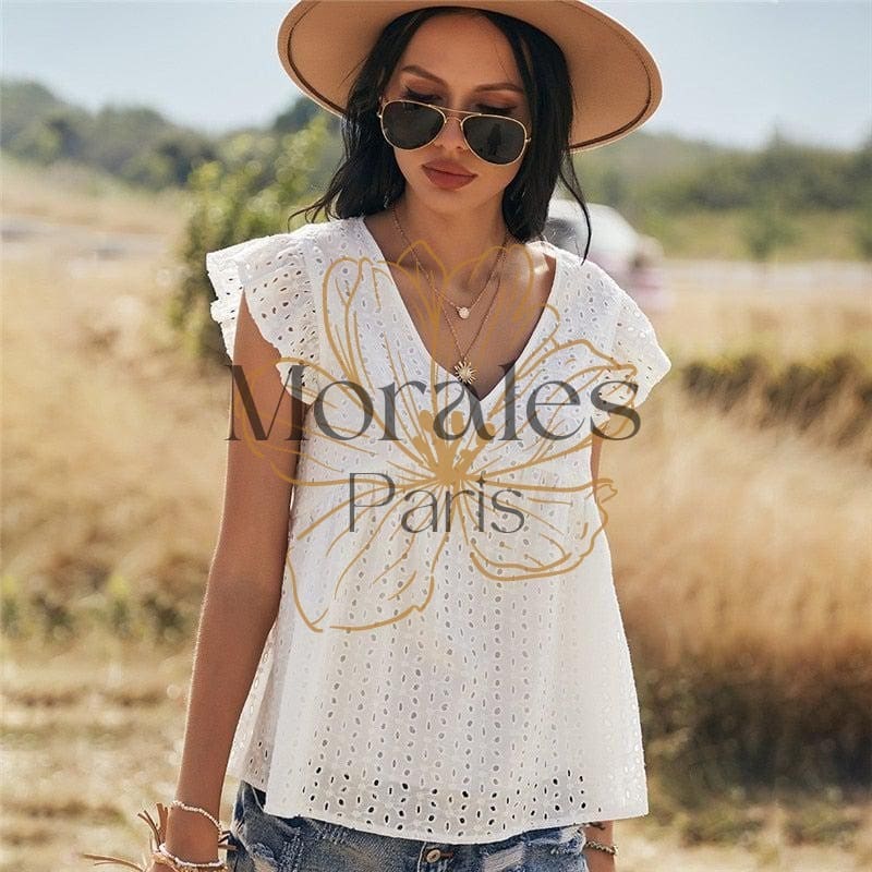 Blouse Bohème Ajourée – Image 2