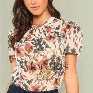 Blouse bohème fleurie