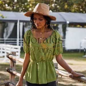 Blouse Bohème Manches Bouffantes