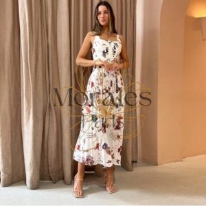 Robe Bohème À Fleurs Blanches