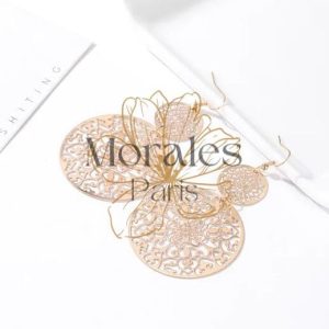 Boucles d’oreilles Dorées Rosace