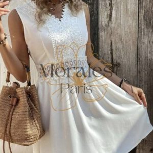 Robe Dentelle Courte Pour  Mariage Champêtre