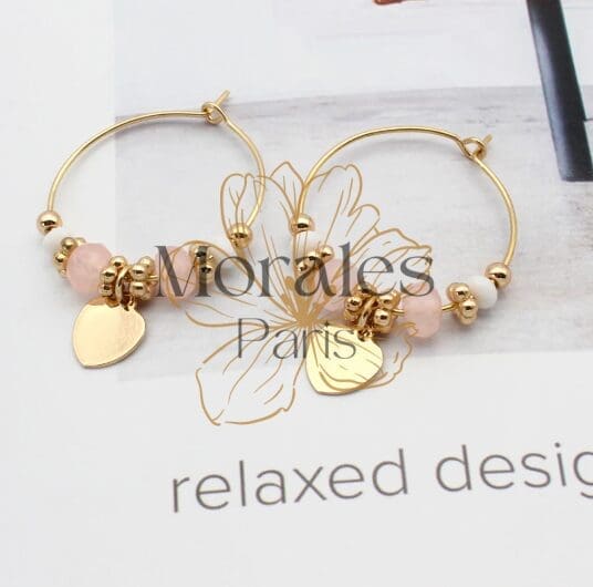 Boucles d’oreilles Perles Blanches