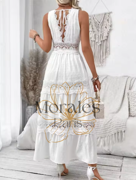 Robe Bohème Longue Dentelle – Image 3