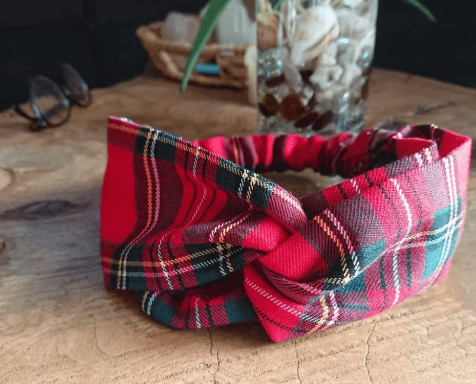 Bandeau turban écossais